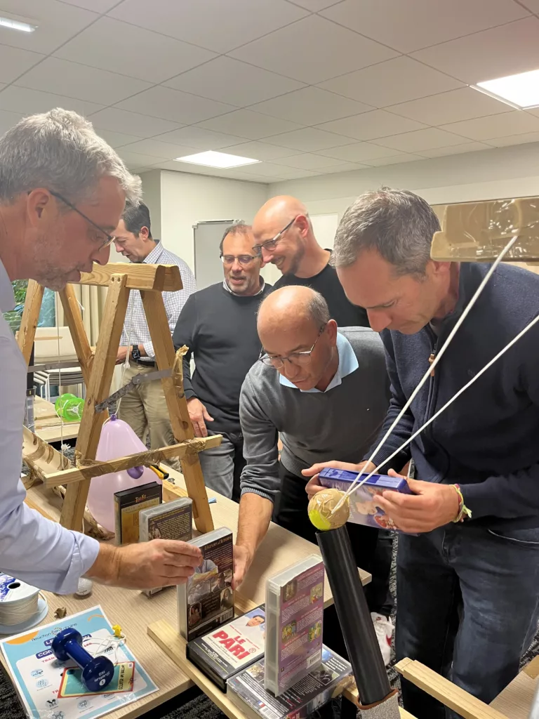 reaction en chaine participant team building team first