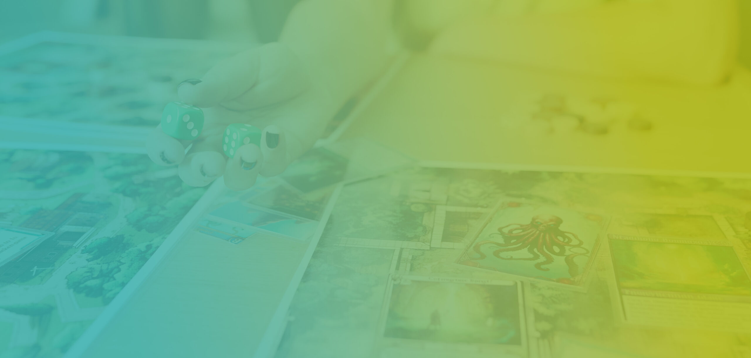 background duo tone lancer de dè