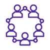 icon purple gamification peer leaning