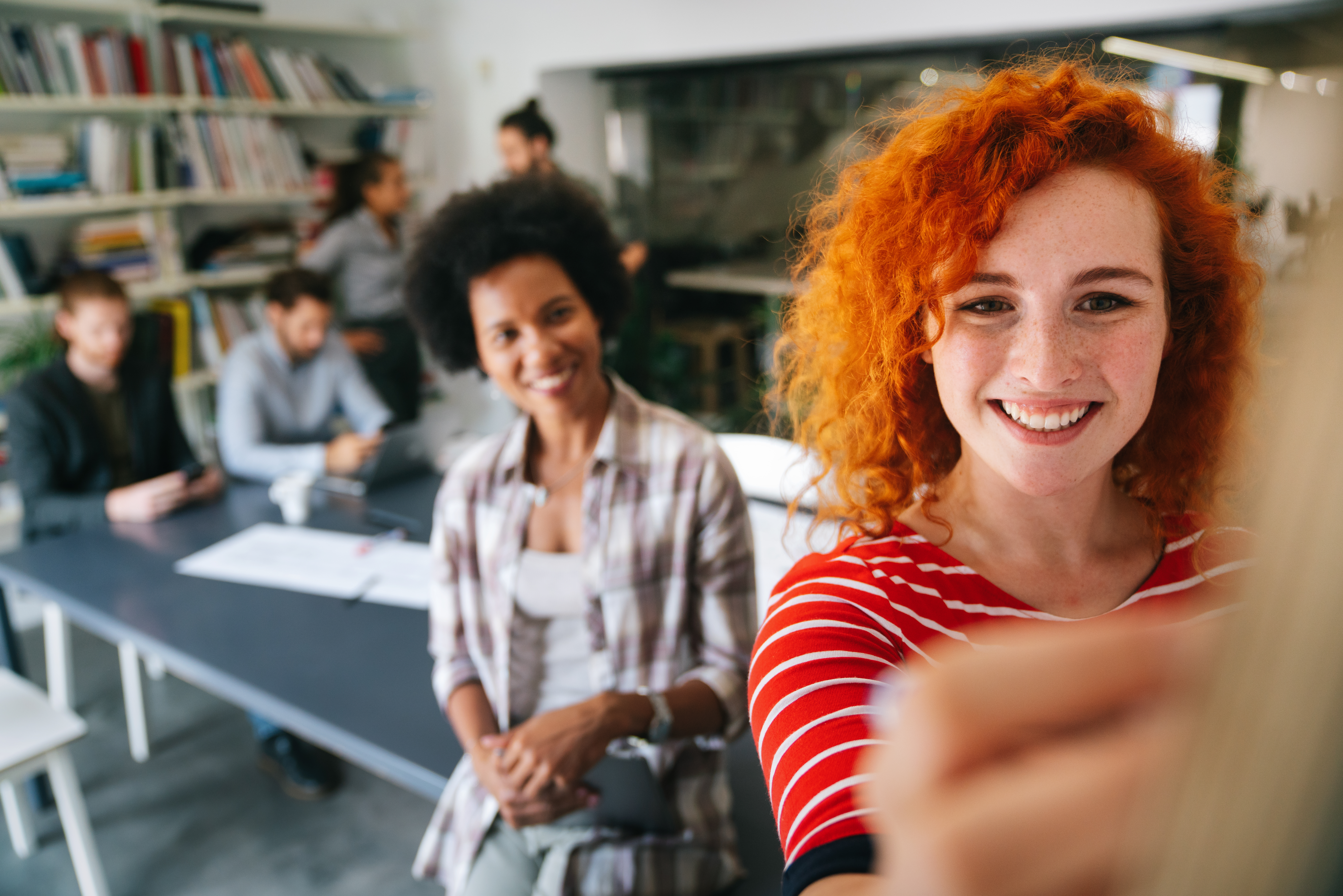 Binôme en meeting management positif